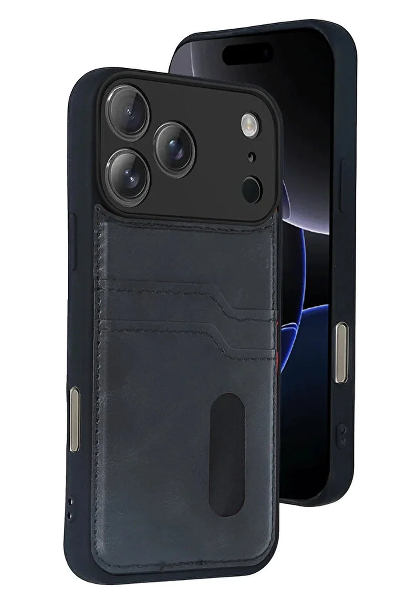 Iphone 17 Pro Max Leather Wallet Case with Card Slots PU Flip Cover, Magnetic Closure, Shockproof Protective Phone Case